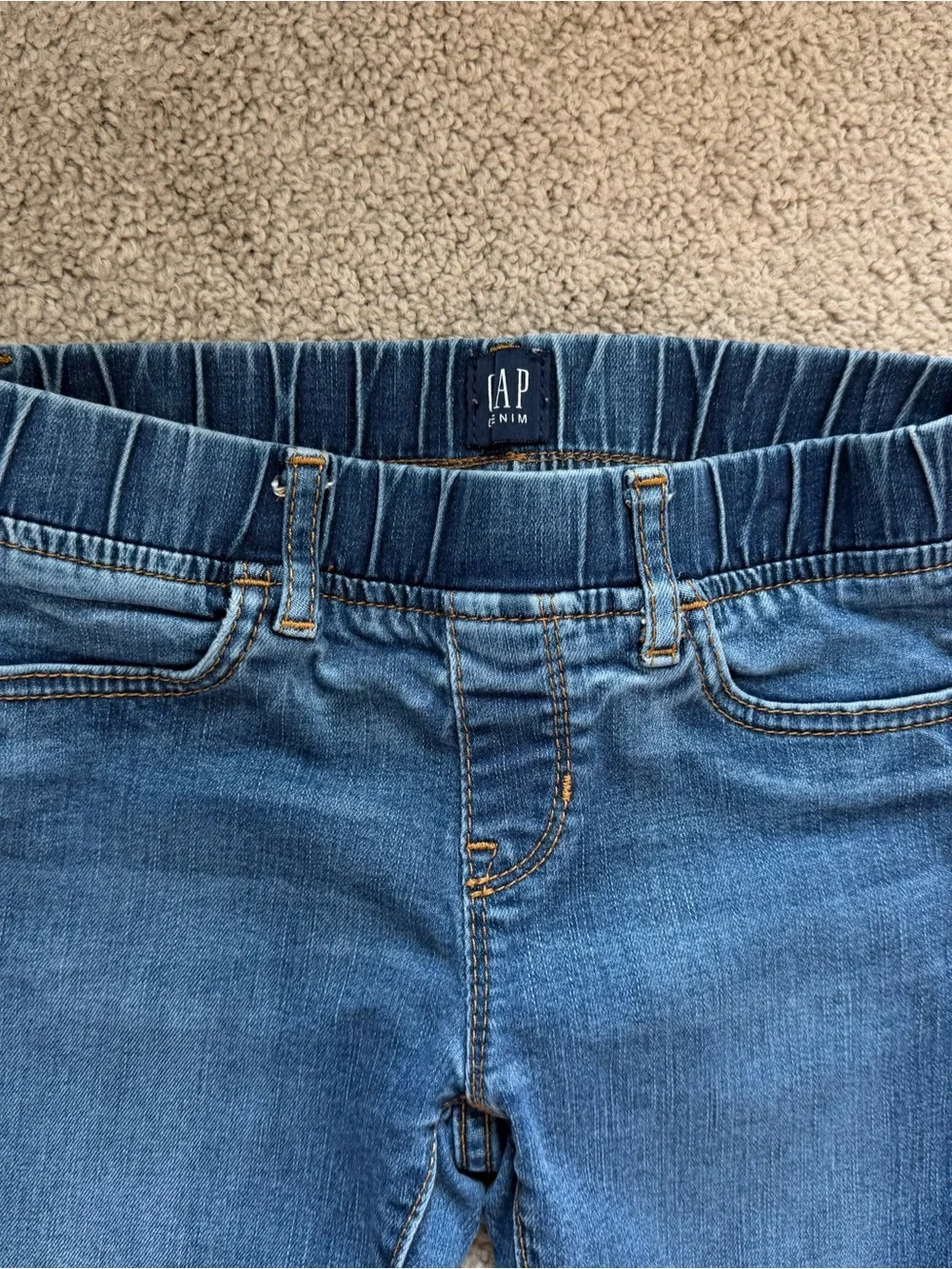 GAP Girls Denim Jeggings in Medium Blue Wash ~ size 8